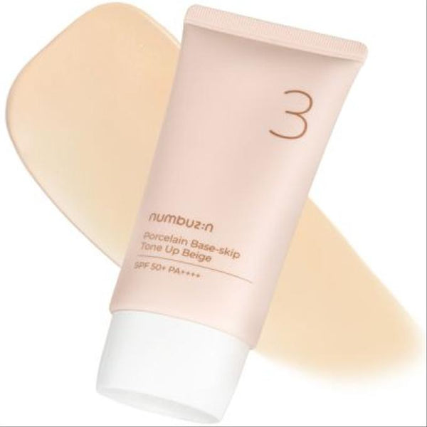 numbuz:n - No.3 Porcelain Base-skip Tone Up Beige SPF50+ PA++++ - 50ml